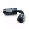 CPE AN 120° black fuel hose fitting OBP