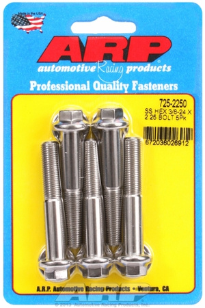Śruby ARP "3/8""-24 x 2.250 hex 7/16 wrenching SS bolts" (5pcs)