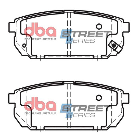Brake Pads Street Series Ceramic rear - DB1816SS KIA Sorento