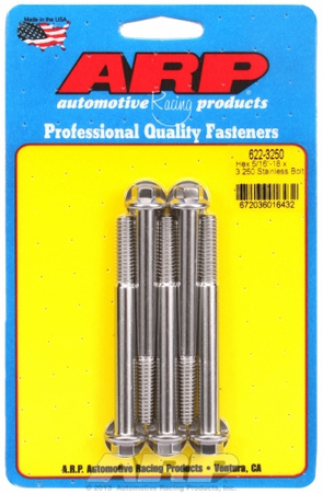 ARP "5/16""-18 x 3.250 hex SS bolts"