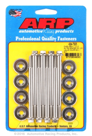 ARP SB Chevy GENIII IV/LS w/.750 spacer SS hex vlve cvr bolt