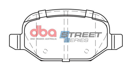 Klocki hamulcowe tylne DBA Brake Pads Street Series Ceramic - DB2039SS ALFA ROMEO 147 156 GT LANCIA Lybra