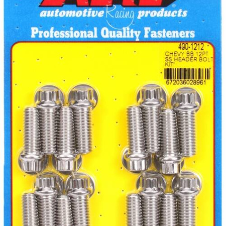 Kopfbolzensätze ARP 400-1212 BB Chevy SS 12pt header bolt kit Chevrolet Big Block