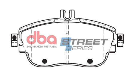 DBA Brake Pads Utcai sorozat első fékbetétek Kerámia - DB2315SS INFINITI Q30 QX30 MERCEDES-BENZ A-Class W176 A160 A160D A180 A180D A200 A200D A220D A250 B-Class W246 B160D B180 B180D B200 B200D B220 B220D B250 CLA Shooting Brake X117 CLA180 CLA200
