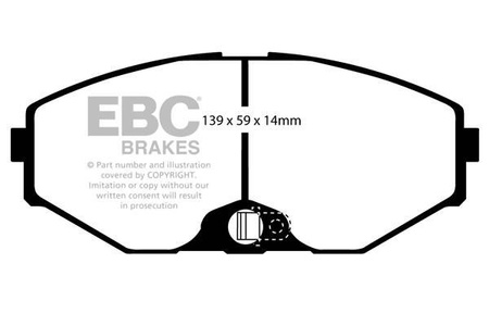 DP41471R - Stabdžių trinkelių rinkinys YELLOWSTUFF serija EBC Brakes