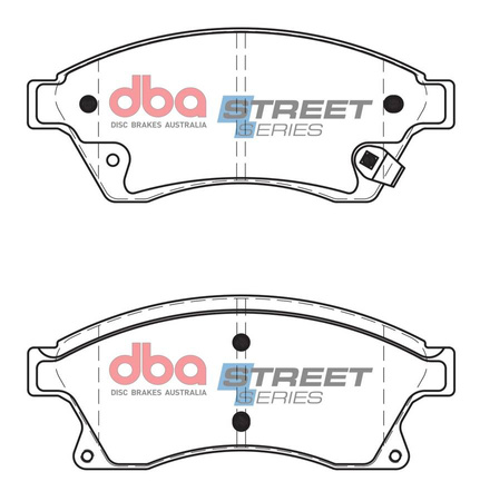 Klocki hamulcowe przednie DBA Brake Pads Street Series Ceramic - DB1989SS CHEVROLET Aveo Cruze J300 OPEL Astra J VAUXHALL