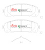 Brake Pads Street Performance universal - DB15067SP TOYOTA KLUGER