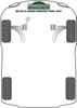 Przednia tuleja tylnego wahacza wleczonego  Powerflex Heritage Collection Volkswagen Beetle Models & Beetle A4 inc Cabrio (1998-2011)\Beetle RSi 4Motion (2000 - 2003) PFR3-508H