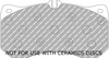 Ferodo Racing DS2500 első fékbetét FCP4466H AUDI A6 4G2 C7 4GC Allroad 4GH 4GJ Avant 4G5 4GD A7 Sportback 4GA 4GF A8 4H,