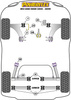Upper Engine Mount Insert Kit  Powerflex Polyurethane Bush Road Series Zinoro M13 60H/100H (2015 - 2019) PFF5-1321