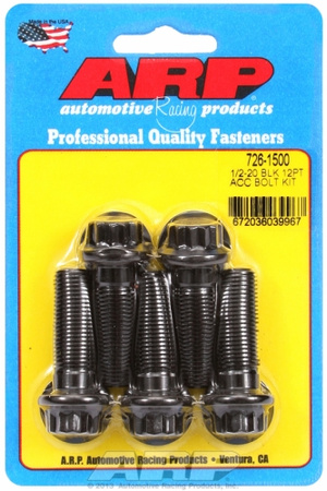 ARP Bolt Kit 1/2-20 x 1.500 Black Oxide 12PT