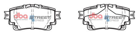 Hintere DBA-Bremsbeläge Street Series Keramik – DB15044SS