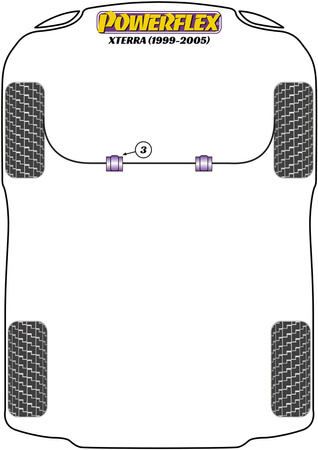 Tuleja stabilizatora przód 30mm Powerflex Road Series Nissan Xterra (1999 - 2005) PFF46-202-30