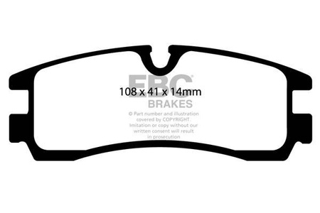 DP1621/2 - Zestaw klocków hamulcowych seria ULTIMAX2 EBC Brakes