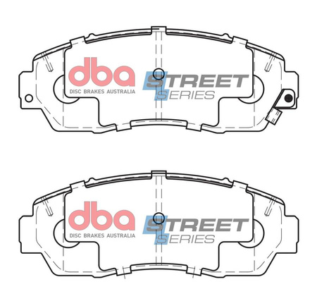 Bremsbeläge vorne DBA Brake Pads Street Series Ceramic - DB1843SS HONDA CR-V Mk4 Mk5  7 Seats
