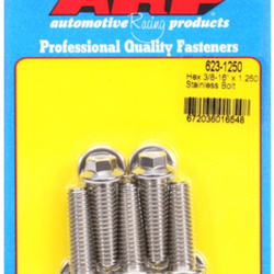 ARP "3/8""-16 x 1.250 hex SS bolts" (5pcs)