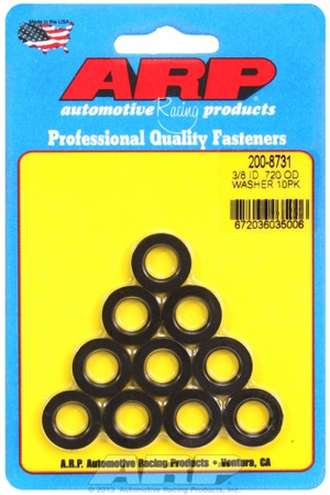 Śruby ARP 3/8 ID .720 OD black washers
