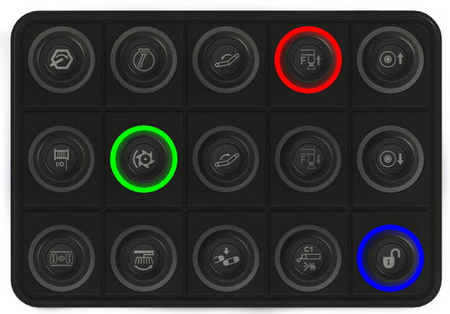 Klawiatura CAN ECUMASTER - 15 przycisków RGB