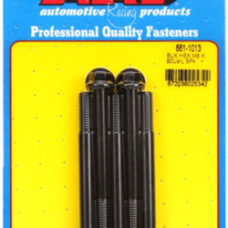 Śruby ARP M8 x 1.25 x 80 hex black oxide bolts (5pcs)