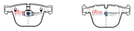 Brake Pads Street Series Ceramic rear - DB1499SS BMW ALPINA B5 E60 E61 B6 E63 E64 B7 E65 E66 1 Series E82 1M Coupe M 135 5 535 540 545 550 6 630 635 645 650 7 730 740 745 750 760 E67 M3 E90 E92 E93 M5 E60 E61 M6 E63 E64 X5 E70 F15 X6 E71 F16 ROLLS ROYCE
