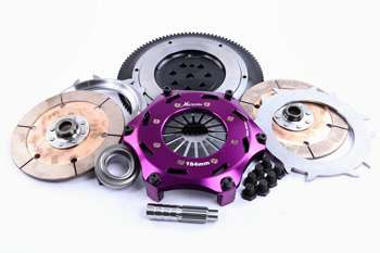 Xtreme Performance Mitsubishi Lancer Evo I-III - 184mm Rigid Ceramic Twin Plate Clutch Kit Incl Flywheel 1220Nm