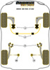 Przednia tuleja tylnego wahacza wleczonego  Powerflex Black Series MG ZT (2001-2005) & ZT 260 (2003-2005) PFR42-412BLK