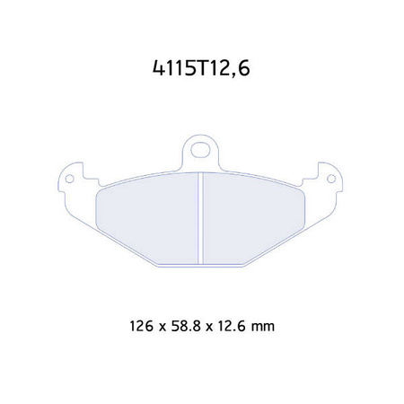 Carbone Lorraine RC6 brake pads - Lotus Exige / Exige 1,8 Cup 240 (95-)