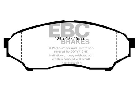 DP1347 - Zestaw klocków hamulcowych seria ULTIMAX2 EBC Brakes