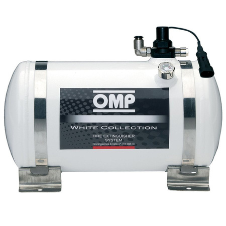 OMP White Collection fire extinguishing system - aluminiowy, electric 4.25L