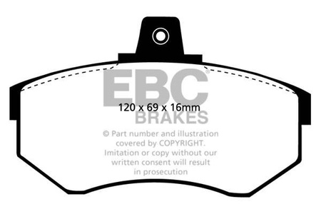 DP3369/2C - Zestaw klocków hamulcowych seria REDSTUFF EBC Brakes