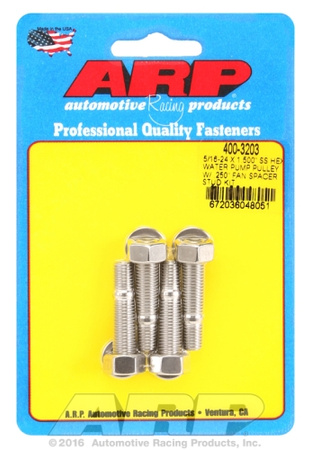 Śruby ARP  5/16-24x1.500 SS hex WP pulley w/ .250" fan spcr stud