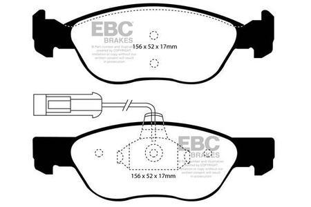 DP1060 - Ein Satz Bremsbeläge serie ULTIMAX2 EBC Brakes