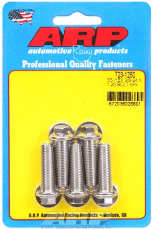Śruby ARP "3/8""-24 x 1.250 hex SS bolts" (5pcs)