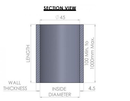 Kuro užpylimo žarna 45mm