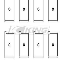 King Conrod Bearing Shell AUDI ABB, ABM, ADP, PP, RN - CR4104XP STDX