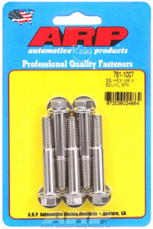 Śruby ARP M8 x 1.25 x 50 hex SS bolts (5pcs)