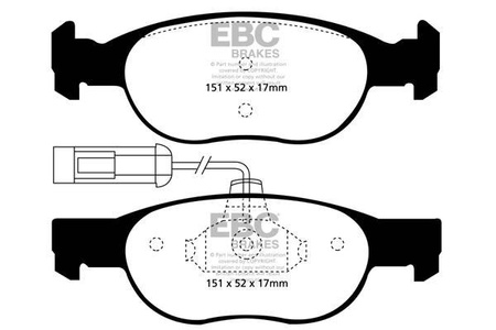 DP21059/2 - Zestaw klocków hamulcowych seria GREENSTUFF EBC Brakes
