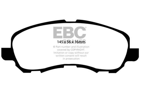 DP1614 - Zestaw klocków hamulcowych seria ULTIMAX2 EBC Brakes