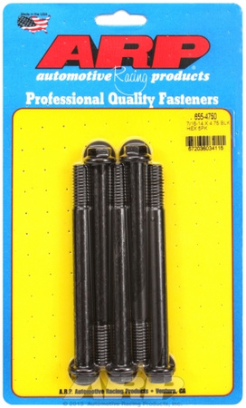ARP "7/16""-14 X 4.750 hex 1/2 wrenching black oxide bolts" 5pcs