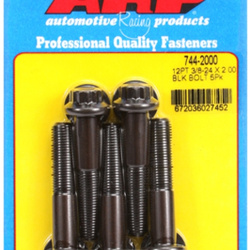 Śruby ARP "3/8""-24 x 2.000 12pt 7/16 wrenching black oxide bolts"5pcs