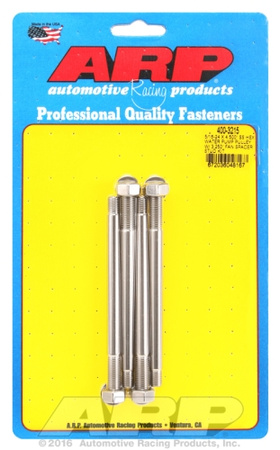 ARP 5/16-24x4.500 SS hex WP pulley w/ 3.250" fan spcr stud