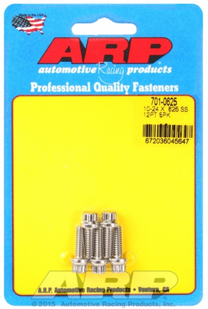 ARP 10-24 x .625 12pt SS bolts