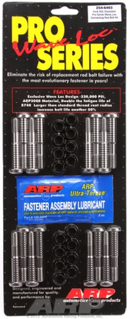 Jungiamojo strypo varžtai ARP 254-6403 SB Ford 351C wave-loc rod bolt kit Ford Small Block