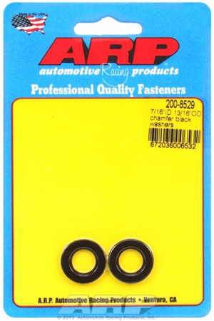 ARP "7/16"ID 13/16"OD .120"TH chamfer black washers" (2pcs)