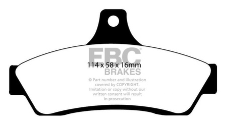 DP41711R - EBC Brakes YELLOWSTUFF sorozatú fékbetét készlet