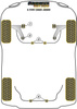 Przednia tuleja przedniego wahacza  Powerflex Black Series Jaguar (Daimler) X Type (2001 - 2009) PFF19-1301BLK