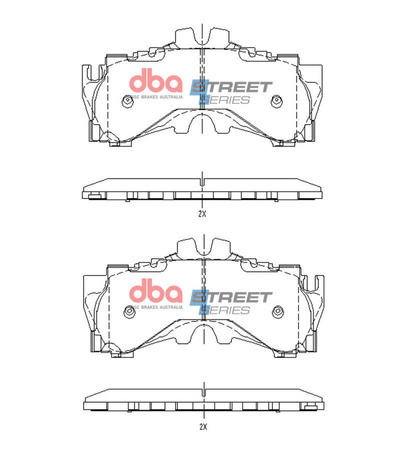 Vordere DBA-Bremsbeläge Street Series – DB15150SS