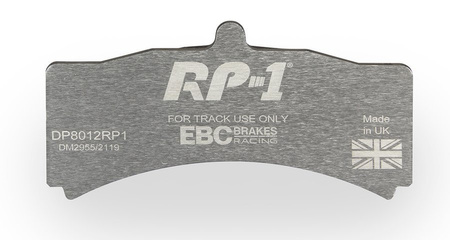 DP8012RP1 - Zestaw wyścigowych klocków hamulcowych seria RP-1 Racing EBC Brakes