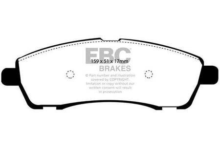 DP1603 - Ein Satz Bremsbeläge serie ULTIMAX2 EBC Brakes