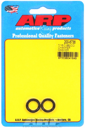 ARP Chamfer Washer 7/16 ID 0.660 OD Black 2 Pack